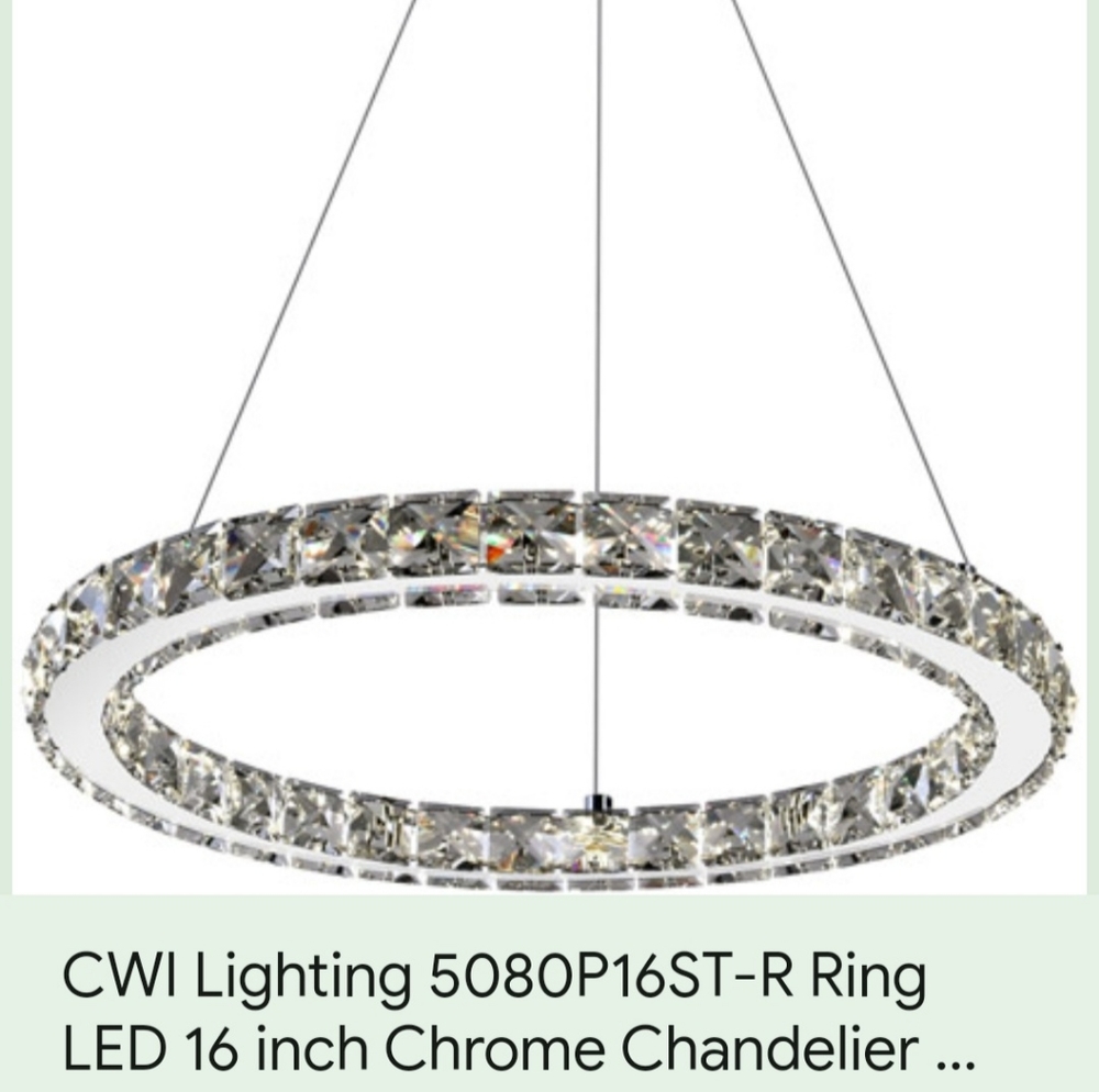 Chrome chandelier